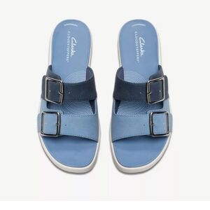 Clark's Drift Buckle Denim Combination sandals